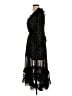 Aqua 100% Polyester Stars Black Cocktail Dress Size S - photo 5