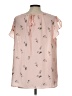 Ann Taylor LOFT Outlet 100% Polyester Pink Sleeveless Blouse Size L - photo 2