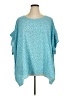 chic soul (chicsoul.com) Teal 3/4 Sleeve Blouse Size 1X - photo 1