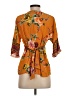 Vineet Bahl Orange 3/4 Sleeve Blouse Size S - photo 2
