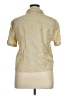 Modern Works Metallic Gold Short Sleeve Blouse Size XL - photo 2