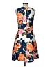 Donna Morgan 100% Polyester Floral Orange Cocktail Dress Size 10 - photo 2