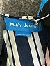 m.i.h Jeans 100% Silk Stripes Blue Jumpsuit Size XS - photo 4