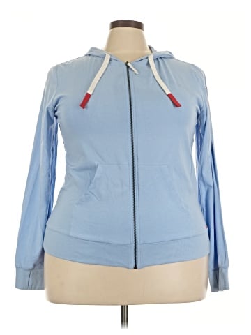 Peace Love World Zip Up Hoodie (view 1)
