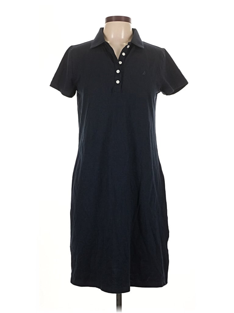 Pre-owned Nautica Casual Dress In Black