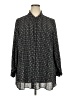 Lane Bryant 100% Polyester Print Black Long Sleeve Blouse Size 18 - 20 Plus - photo 1