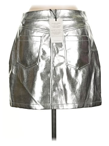 7 For All Mankind Faux Leather Skirt (view 2)