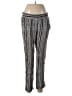 Ella Moss Stripes Silver Casual Pants Size M - photo 1