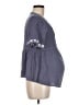 Seraphine 100% Viscose Blue Gray Short Sleeve Blouse Size 8 Maternity - photo 4