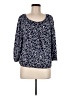 MICHAEL Michael Kors Blue 3/4 Sleeve Blouse Size M - photo 1