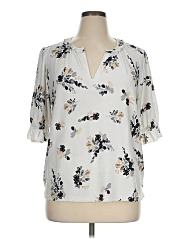 MELLODAY Short Sleeve Blouse (view 1)