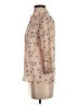 Atmosphere Print Tan 3/4 Sleeve Blouse Size 2 - photo 5