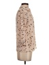 Atmosphere Print Tan 3/4 Sleeve Blouse Size 2 - photo 4