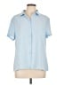 Shein 100% Polyester Blue Short Sleeve Blouse Size 12 - photo 1