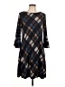 JH Argyle Brown Casual Dress Size L - photo 1