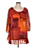 Peter Nygard 100% Polyester Orange Cocktail Dress Size L (estimated) - photo 1