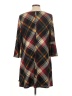 Echo Plaid Brown Casual Dress Size L - photo 2