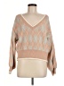 Very J Argyle Tan Pullover Sweater Size M - photo 1
