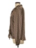 Mystree 100% Polyester Houndstooth Brown Long Sleeve Blouse Size L - photo 5
