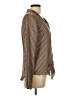 Mystree 100% Polyester Houndstooth Brown Long Sleeve Blouse Size L - photo 4