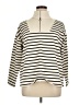 J.Jill Stripes Ivory Pullover Sweater Size XL - photo 1