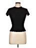 Aqua Black Short Sleeve Turtleneck Size L - photo 1