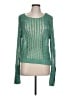 Free People Metallic Green Pullover Sweater Size L - photo 1