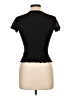 Aqua Black Short Sleeve Turtleneck Size L - photo 2