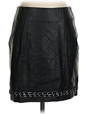 Romeo & Juliet Couture Faux Leather Skirt (view 1)