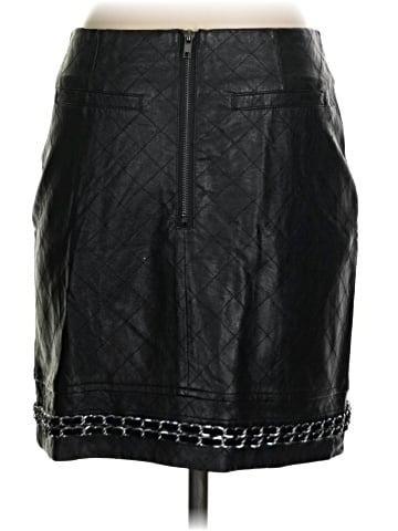 Romeo & Juliet Couture Faux Leather Skirt (view 2)