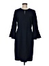 Ann Taylor Solid Blue Casual Dress Size 6 - photo 1