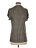 Reiss 100% Viscose Houndstooth Brown Short Sleeve Blouse Size S - photo 1