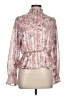 Peach Love 100% Polyester Pink Long Sleeve Blouse Size L - photo 1