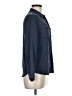 J.Crew Blue Long Sleeve Silk Top Size 8 (petite) - photo 4