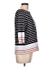 Talbots 100% Cotton Stripes Black 3/4 Sleeve Top Size 12 (petite) - photo 4
