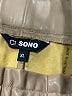 Ci Sono 100% Polyurethane Metallic Tan Khaki Shorts Size XL - photo 3