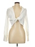 Missguided Ivory Long Sleeve Blouse Size 10 - photo 1