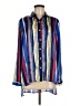Peck & Peck 100% Polyester Stripes Blue 3/4 Sleeve Blouse Size M - photo 1