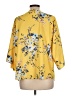 Unbranded Yellow 3/4 Sleeve Blouse Size L (estimated) - photo 2