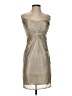 Laundry by Shelli Segal Metallic Silver Cocktail Dress Size 0 - photo 1