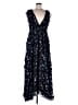 Mac Duggal 100% Polyester Floral Blue Cocktail Dress Size 10 - photo 1