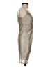 Laundry by Shelli Segal Metallic Silver Cocktail Dress Size 0 - photo 4