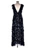 Mac Duggal 100% Polyester Floral Blue Cocktail Dress Size 10 - photo 2