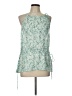H&M 100% Polyester Green Sleeveless Blouse Size L - photo 1