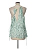 H&M 100% Polyester Green Sleeveless Blouse Size L - photo 2