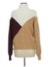 Storia Color Block Brown Pullover Sweater Size M - photo 2
