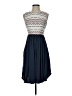Left Coast by Dolan Argyle Blue Casual Dress Size XS - photo 1