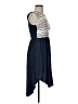 Left Coast by Dolan Argyle Blue Casual Dress Size XS - photo 4