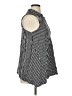 Soma 100% Modal Stripes Black Sleeveless Button-Down Shirt Size XL - photo 4