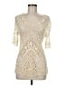 Solitaire 100% Cotton Ivory Cardigan Size M - photo 1